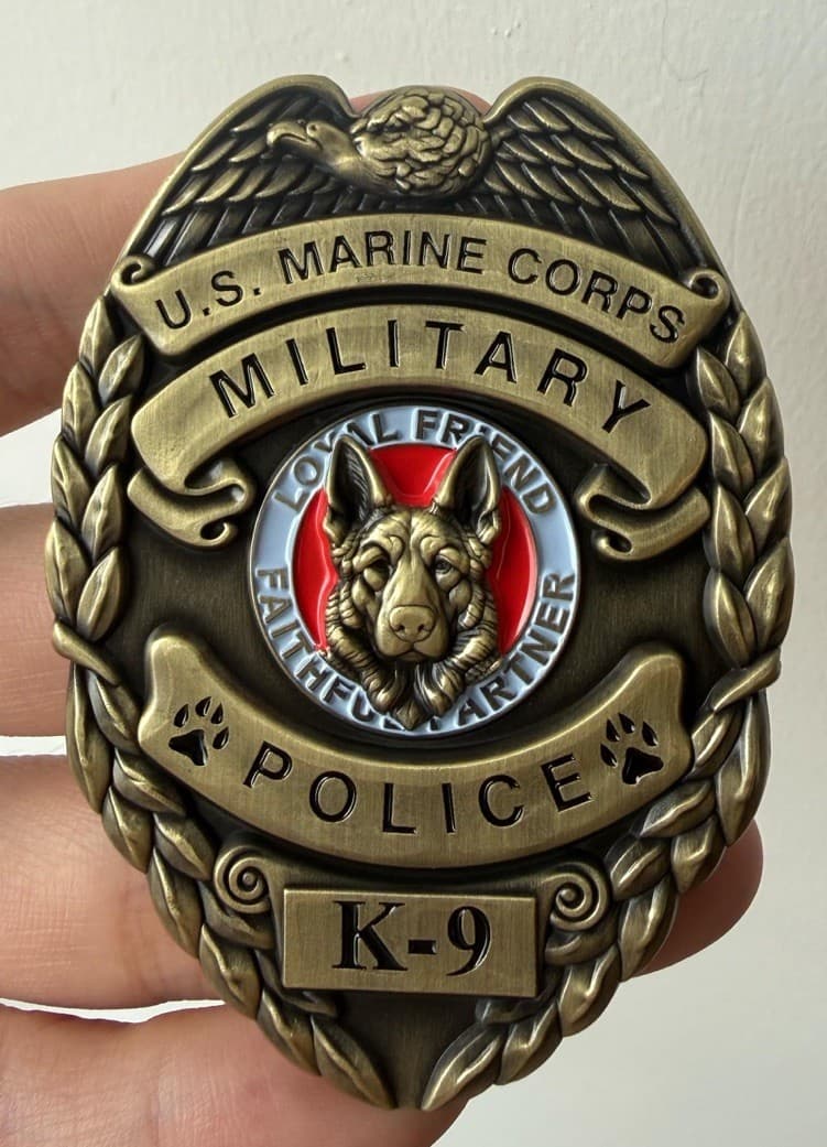 U.S Marine Corps K9 POLICE Challenge coin