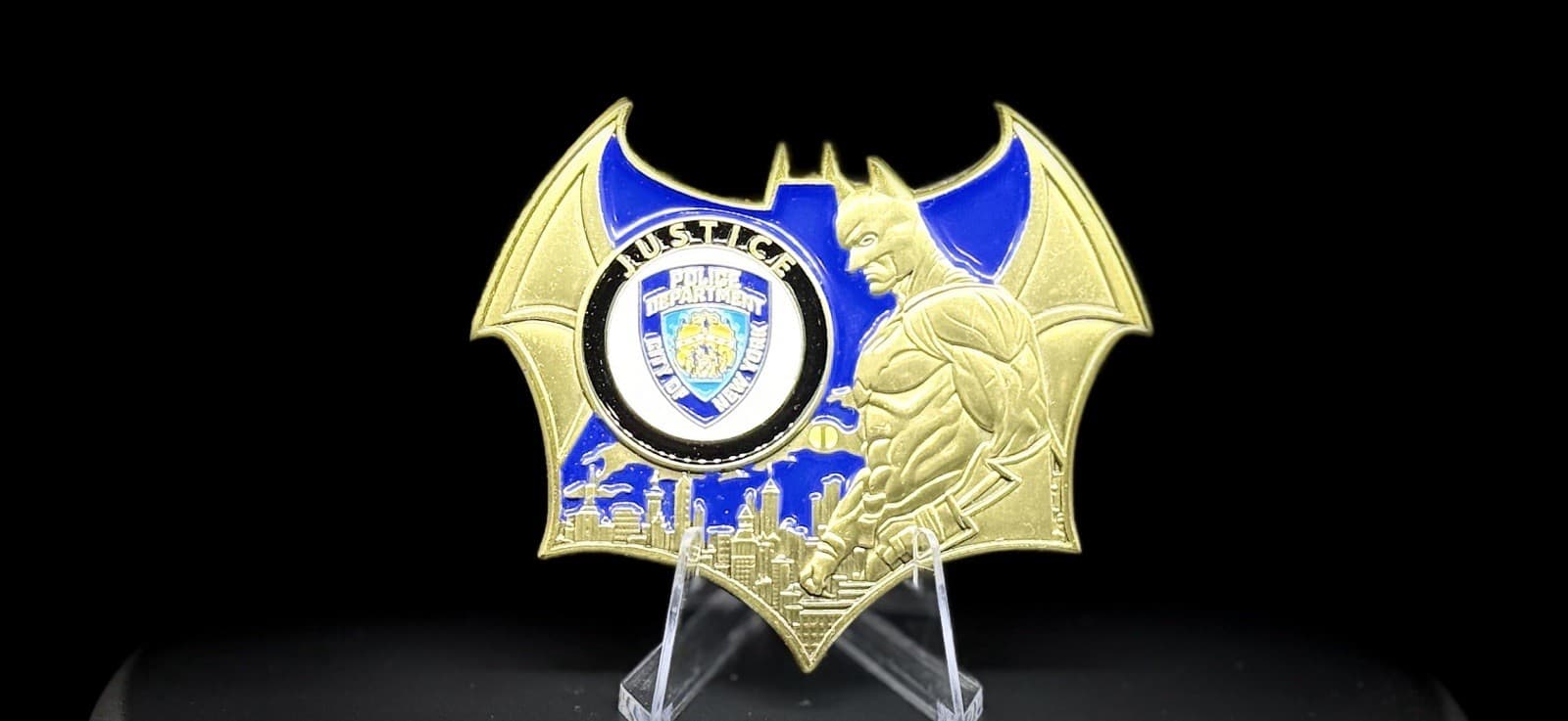 NYPD The Dark Knight Gotham City 1PP Challenge Coin (RARE)