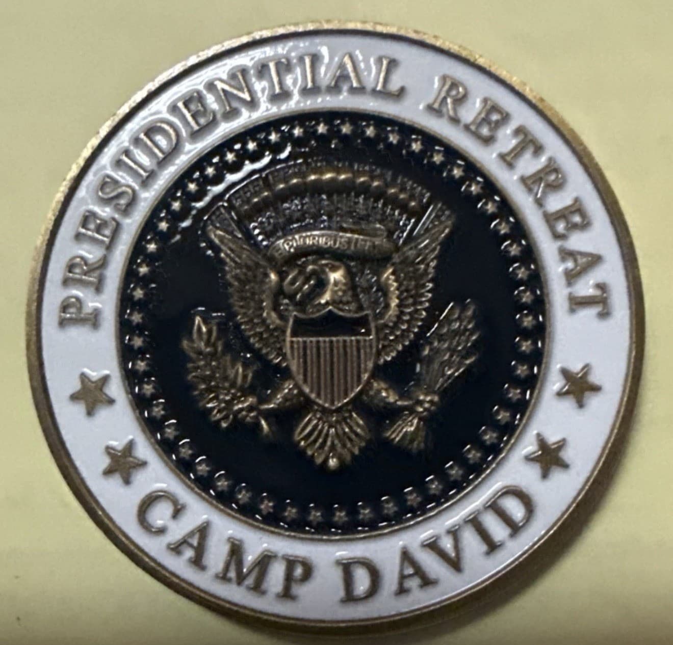Presidential Camp David POTUS Donald Trump Secret Service USSS Challenge Coin (used)