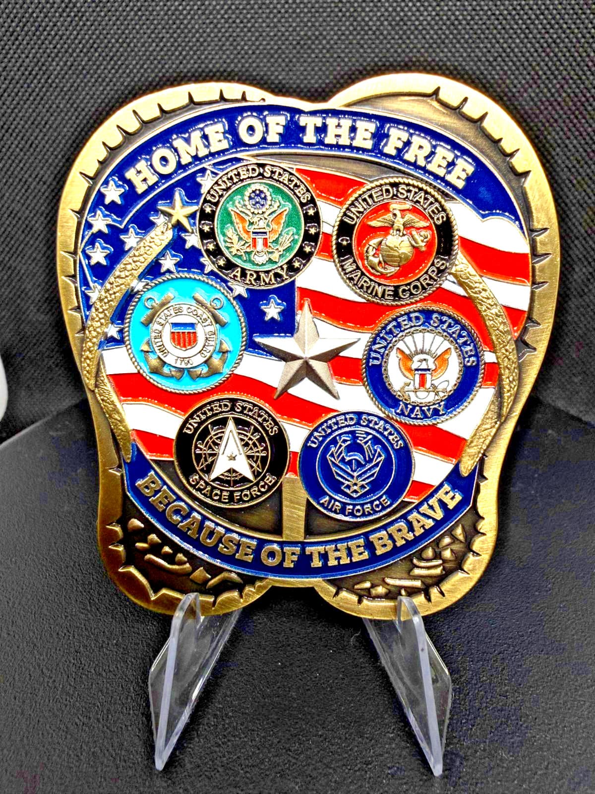 US Armed Forces Boots to Beaches Challenge Coin