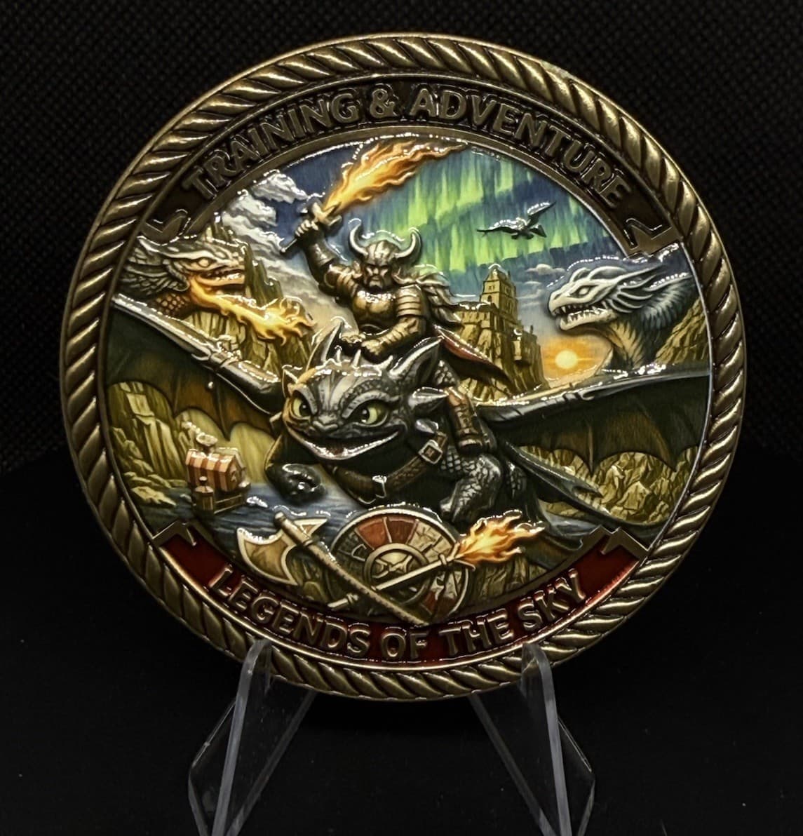 Epic Universe Challenge Coin HTTYD Legend of the Sky (PRE OWNED)