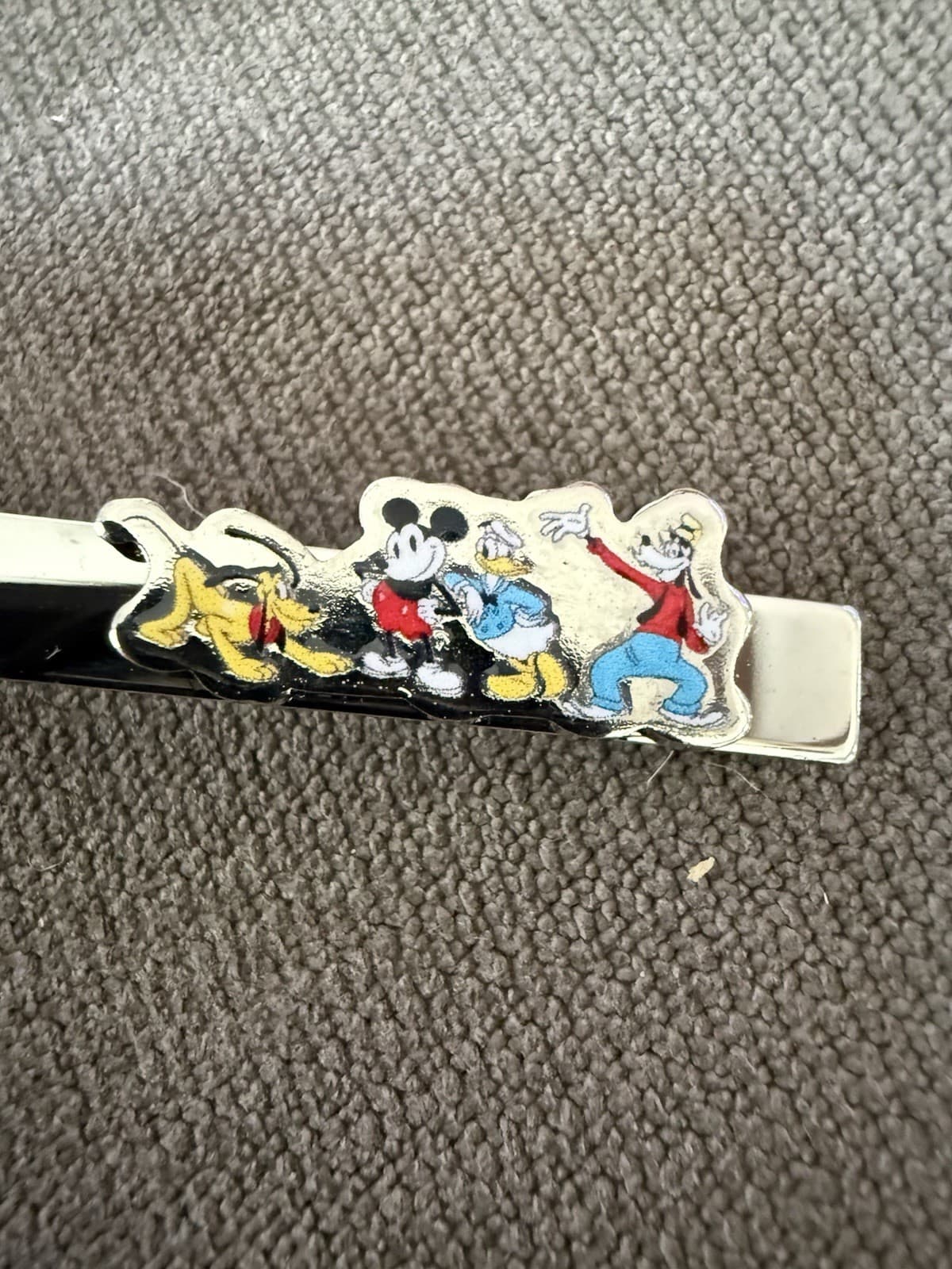 Disney Mickey and Friends Silver Tie Bar/Clip