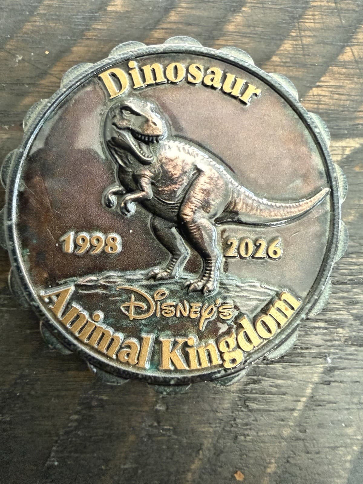 Disney Dinosaur Ride 1998-2026 Challenge Coin